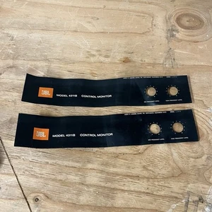 Pair Genuine - JBL 4311B Speaker Decal / Badges - Aluminum Read - Picture 1 of 11