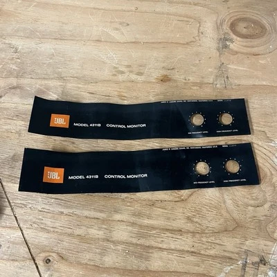 Pair  Genuine - JBL 4311B Speaker Decal / Badges - Aluminum Read - Image 1 of 4