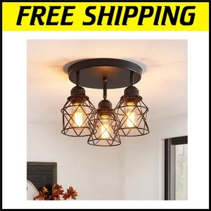 Versatile 3-Light Ceiling Fixture: Adjustable for Kitchen, Dining & Hallways - Picture 1 of 11