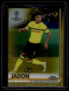 2018-19 Topps Chrome UEFA Jadon Sancho /50 Gold Refractor Rookie - Picture 1 of 2