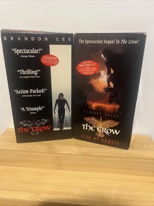 VHS Lot Of 2 The Crow & The Crow City of Angels  Brandon Lee Vincent Perez 1996 - Picture 1 of 11