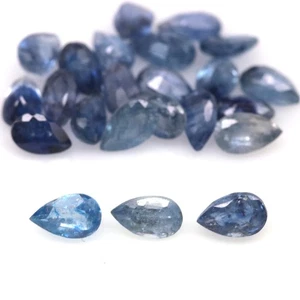 7,20 ct. Beheizte 23 Teile Blauer Saphir Madagaskar Birne - Bild 1 von 4