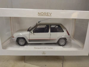 RENAULT 5 1985 GT TURBO PHASE I PEARL WHITE 1:18 NOREV 185200 NV - Imagen 1 de 2