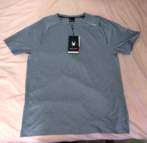 Spyder Active Kurzarm-Shirt Rundhals XL hellblau Style #SPM246C NEU - Bild 1 von 3