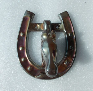 Door Knocker Horse Shoe Cast Iron Lustre ware 188 (FREE UK POSTAGE) - Picture 1 of 6