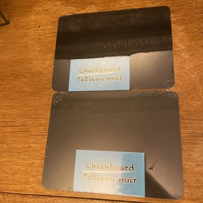 Set of 2 - Mini Blackboard Chalkboard Borderless  about 6" x 8" (15cm x 20cm) - Image 1 of 2