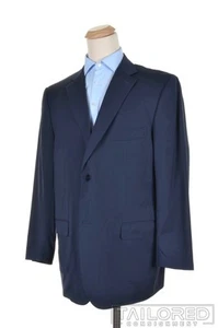 ISAIA Base S Recent Solid Blue Wool Blazer Sport Coat Jacket - EU 58 / US 46 R - Bild 1 von 9