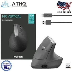 Logitech MX Vertical Advanced Ergonomic Wireless Optical Mouse 910-005447 NEW - Picture 1 of 12