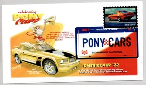 #5719 PONY CARS 1969 AMV JAVELLIN SST SATMP FIRT DAY, DAVE BENNETT FDC ARTWORK - Picture 1 of 1