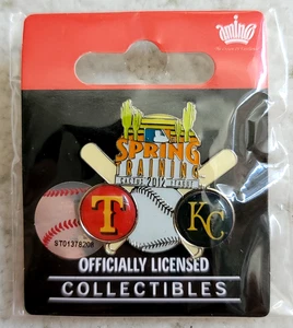 NEW SEALED 2012 Spring Training Royals Texas Rangers Cactus Spring Training Pin - Picture 1 of 3