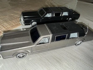 Two Majorette 1:32 Scale Limousines. Black & Charcoal Gray. Good Condition. - Picture 1 of 6