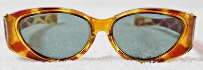 Винтажные солнцезащитные очки Foster Grant Cat-Eye черепаховые с запахом линзы из зеленого стекла США FG - Изображение 1 из 4