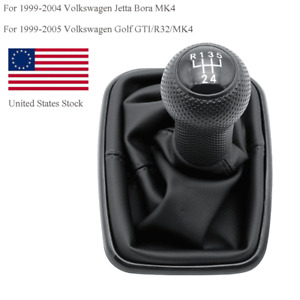 Fit For VW Golf Bora Jetta MK4 GTi R32 99-05 5 Speed Gear Shift Knob Gaitor Boot