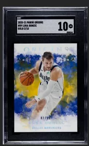 Origins Mavs Luka Doncic Gold 2020-21 02/10 SGC 10 ¡Pop 1! - Imagen 1 de 2