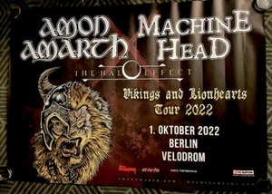 Amon Amarth Poster Berlin 2022 XXL 120x80 Machine Head Halo Effect Pick Promo - Bild 1 von 1