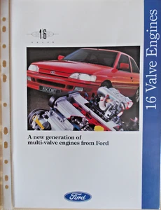 FORD ESCORT XR3i~ '16 VALVE ENGINES' BROCHURE~ MARCH 1992 - FA 1065 *RARE -MINT* - Picture 1 of 12