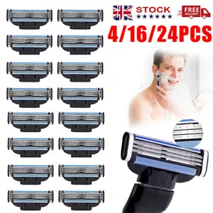24PCS for Gillette MACH 3 Razor Blades Stainless Steel Blades Replacments Razor - Picture 1 of 13