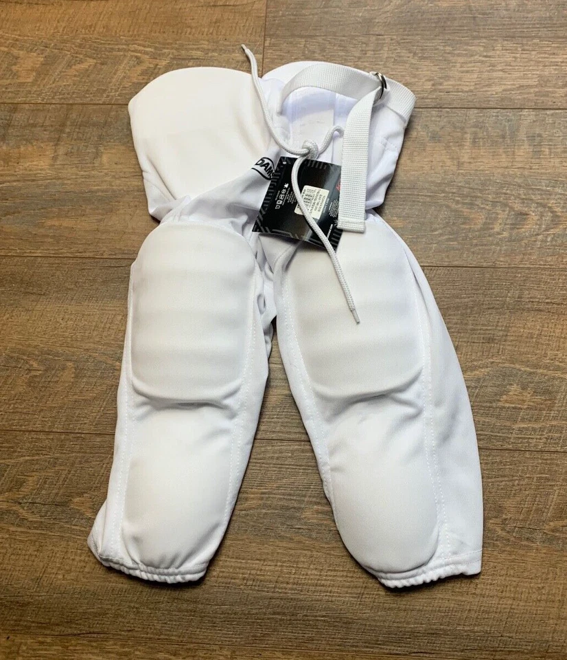 Adams Youth 七垫橄榄球裤小号白色全新 — 第 1/4 张图片