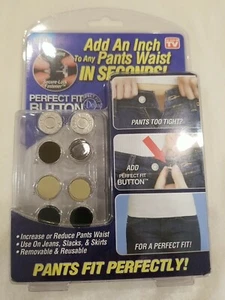 BRAND NEW TELEBrands Perfect Fit Button 8-Pack ⚓ NEW ⚓ FREE SHIPPING ⚓ - Picture 1 of 5