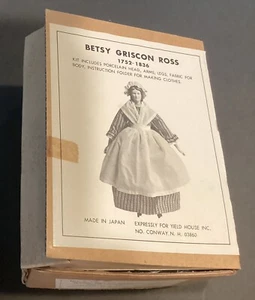 Betsy Ross 1752-1836 Flagge Do It Yourself Kit Neu aus altem Lagerbestand Yield House Vintage MIJ Porzellan - Bild 1 von 9