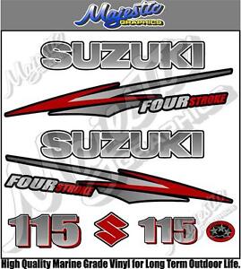 SUZUKI 115hp - FOURSTROKE - OUTBOARD DECALS