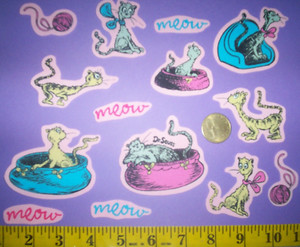 New Dr. Seuss Cats Iron-ons Fabric Appliques Iron-ons