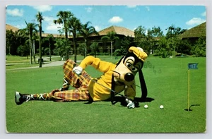 Disney World Orlando FL Goofy Golf Obligatory Funny Message VTG c1981 Postcard - Picture 1 of 4