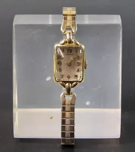 Vintage Ladies 14k Gold Filled Hamilton Manual Wind Watch - Picture 1 of 6