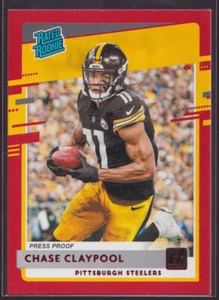 2020 Panini Donruss Rated Rookie Chase Claypool Press Proof Red Steelers RC - Bild 1 von 1