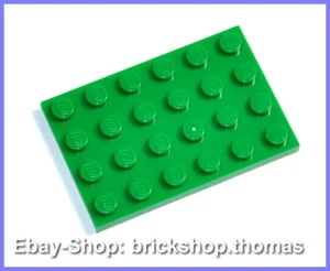 Lego Plate Base Plate Green - 3032 - 4x6 Green Plate - NEW / NEW - Picture 1 of 1