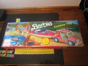 Barbie Outdoor Play by Mattel #7540 ( Vehicle / Boat /Pool / Picnic Set ) - Picture 1 of 20