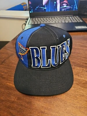Vintage 90's St Louis Blues Starter Snapback Cap Wool Blend Snapback Hat NHL - Image 1 of 4