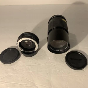 Cosina Cosinon-T 200mm 1:4 with Pentax K Mount & Lens Cap And Cosina 2x Telemax - Picture 1 of 12