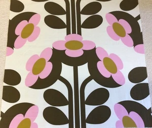 50cm x 50cm Square Orla Kiely Buttercup Blossom Fabric Lightweight Cotton New - Picture 1 of 8