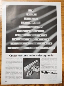 St. Regis Paper Co 1961 Print Ad Cutter Cartons - Picture 1 of 1