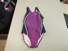 Purple 1 Pcs Speedo Swimsuit Size 14 