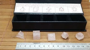 ROSENQUARZ Box Set 5 geometrische Formen Esoterik Kabbala Religion  - Bild 1 von 4