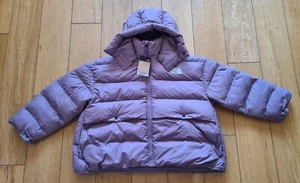 New The North Face Acamarachi Oversized Puffer Jacket Purple Fawn Grey Size XL - Picture 1 of 18