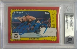 Bill Goldberg autographed signed Topps card 2021 WWE WCW BAS Encap - Picture 1 of 3