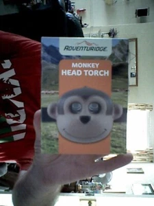 ADVENTURIDGE MONKEY HEAD TORCH BIRTHDAY CHRISTMAS CAMPING LIGHTING - Picture 1 of 1
