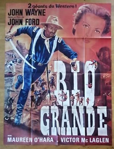 RIO GRANDE john wayne western affiche cinema originale 160x120 cm R60s - Afbeelding 1 van 1