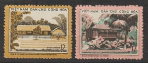 1972 North Vietnam Stamps Ho Chi Minh's Birthplace Scott # 663-664 MNH - Picture 1 of 1
