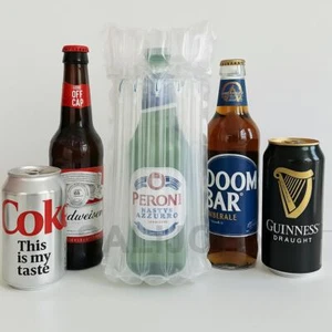 Inflatable Beer Bottle Air Bags | Reusable Shockproof Protective Sleeves - Picture 1 of 14