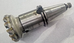 SK 50 Aufnahme mit Messerkopf WSP Planfräser Ø 100 mm mit 14 HM Platten - Bild 1 von 4