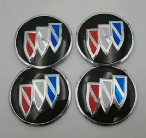 Set of 4 Color Wheel Center Stickers 56MM For Buick - Picture 1 of 1