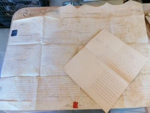 1787 VELLUM INDENTURE LEGAL DOCUMENT Macclesfield CHESTER ROE CROXTON wax seal - Picture 1 of 7