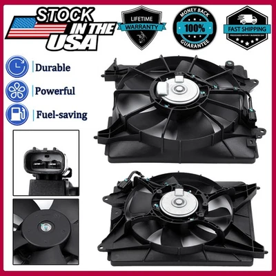 Conjunto de ventilador de refrigeración del radiador del motor OEM 19015-51B-H01 adecuado para Honda HR-V 2016-2018 2 piezas Foto 1 de 4