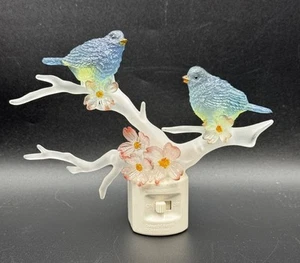 Roman Bluebird on Dogwood Branch LED Night Light 5” X6” - Picture 1 of 6