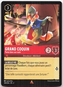 Carte Lorcana Grand Coquin 109/204 L'Ascension Des Floodborn Français - Picture 1 of 2
