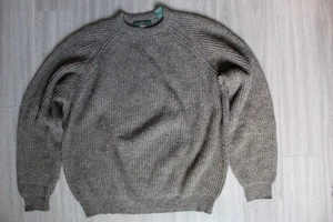ORVIS Pullover Herren XXL braun Wolle Zopfmuster Fischer IRLAND Grobstrick Opa - Bild 1 von 4